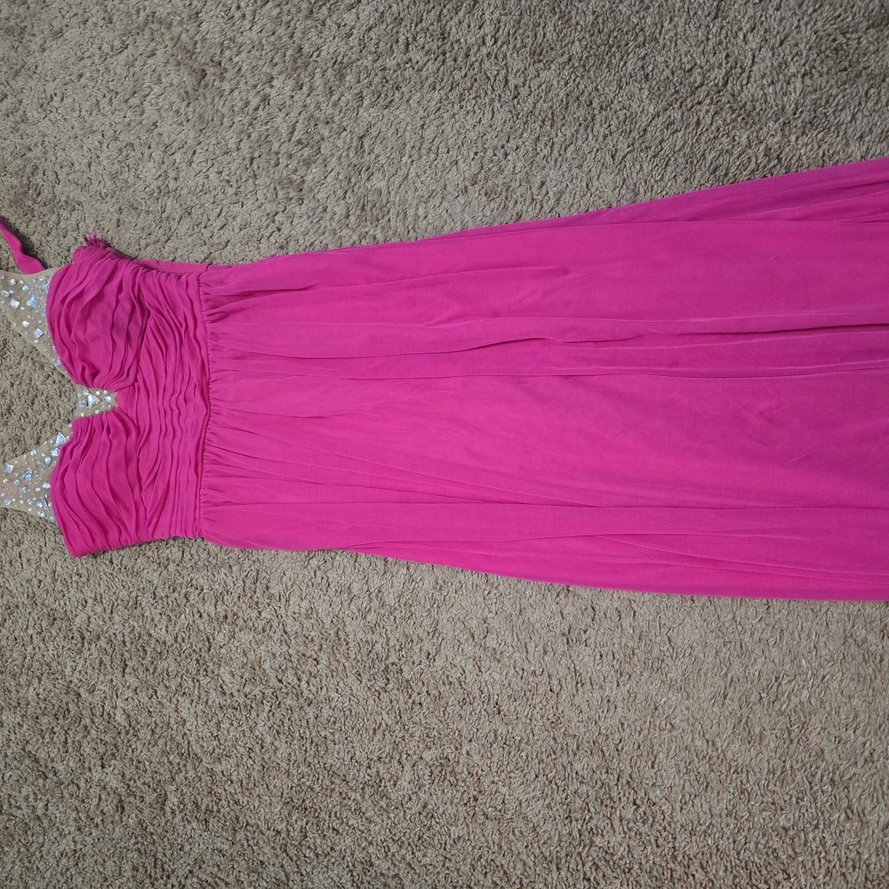 Vibrant Pink Evening Gown